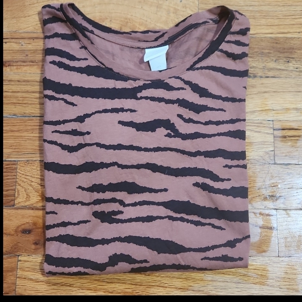 H & M Black & Brown Ladies Top